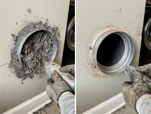 Professional clogged vent cleaning by Monroe Dryer Vent Cleaning in Monroe