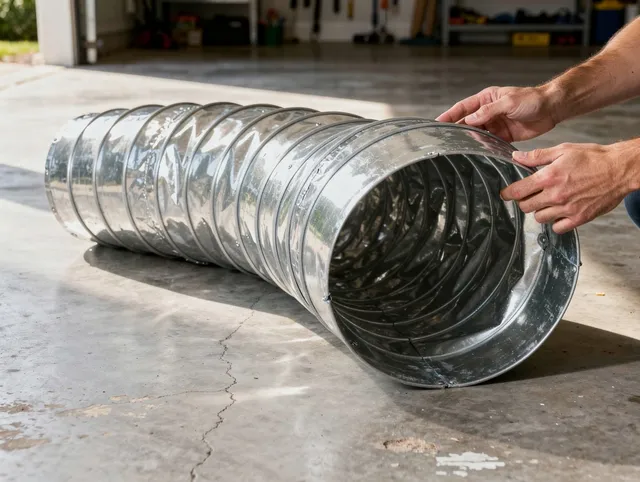 Monroe Dryer Vent Cleaning specialist using advanced equipment for thorough duct cleaning in Monroe